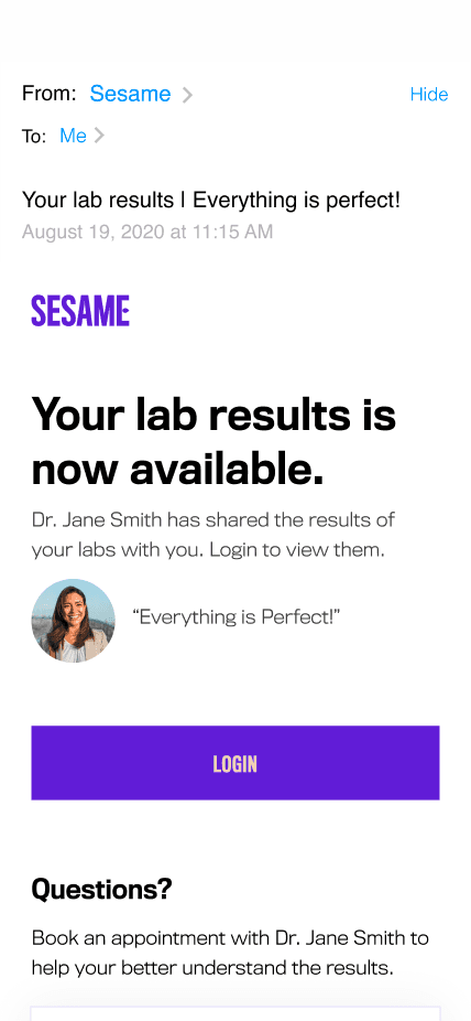 Sesame search results