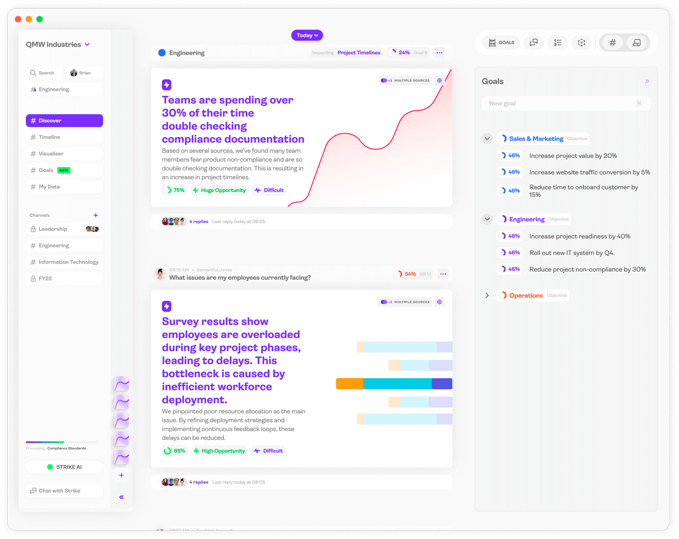 Strike customer insight dashboard